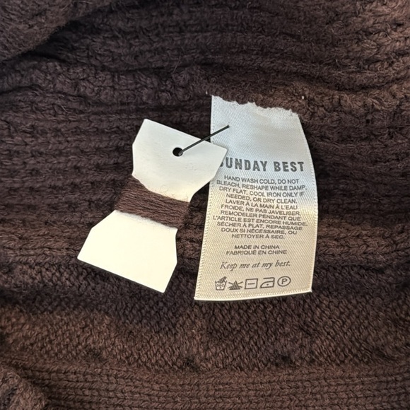 Aritzia Sunday Best Winston Long Sweater Vest | XL | Mocha Brown & Rose Pink - Picture 6 of 8